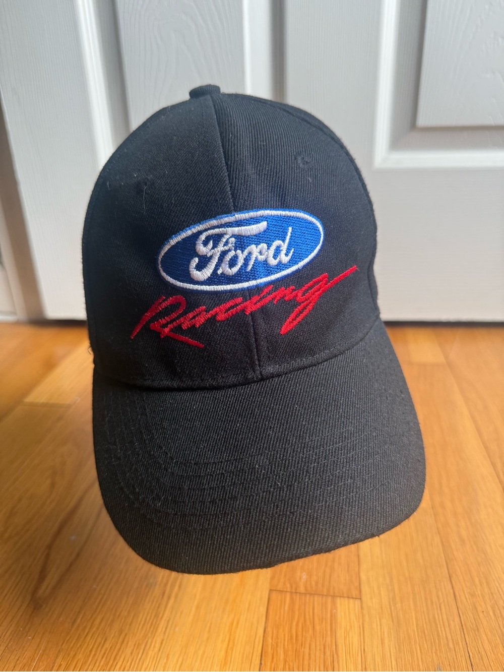 Ford Black Cap with Blue and Red Embroidered Logo